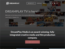 Tablet Screenshot of dreamplaymedia.com